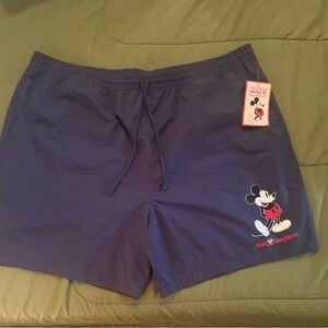 Disney World Men's Dark Blue Mickey Mouse Athletic Shorts